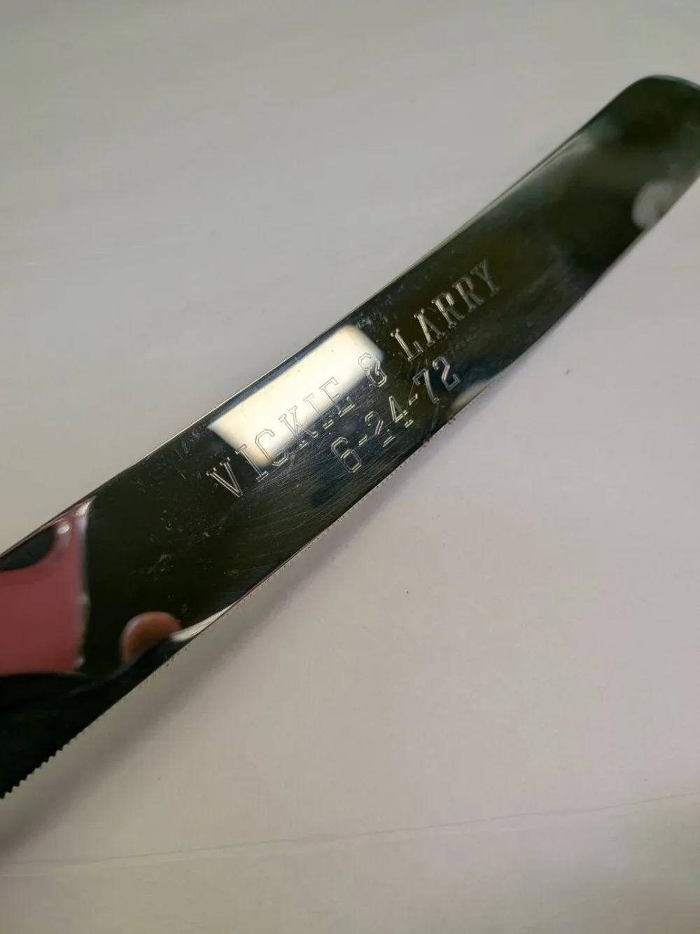 Vintage Raimond Sheffield England Pearl Handle Cake Knife 12.5